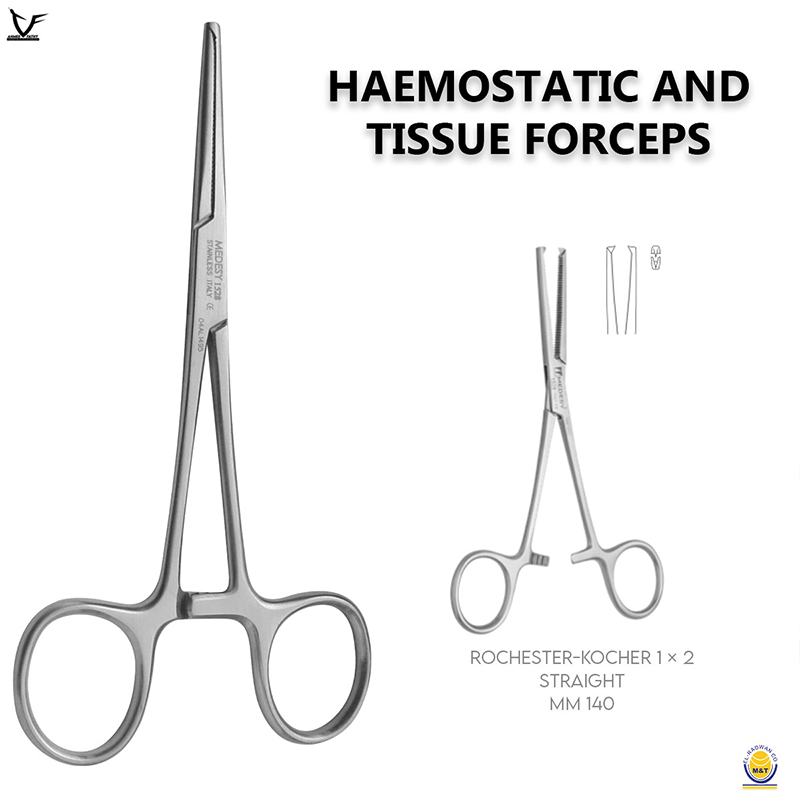 TISSUE FORCEPS pinza rochester pean mm 140