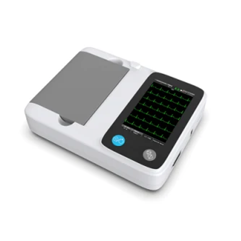 12 Lead 3 Channel ECG EKG Machine 4.3 Inch Touch Screen Electrocardiograph