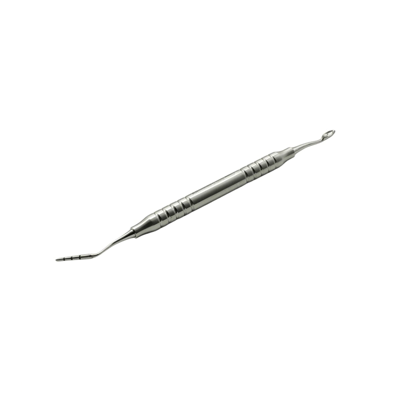 Compactor spoon for intake and bone 6.1mm probe with marks