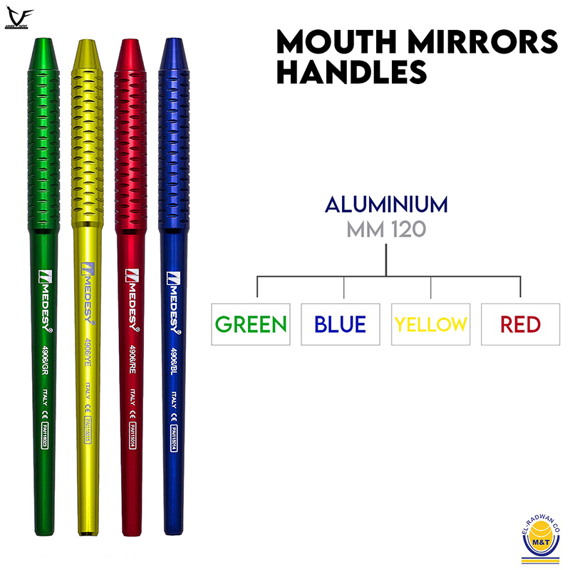 MIRROR HANDLE ALUMIUM BLUE