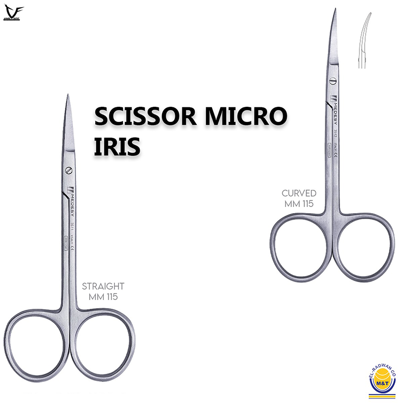 SCISSOR MICRO IRIS CURVED